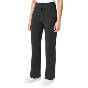 Mondetta Women's Stretch High Rise Straight Leg Active Pant (Small/Black)